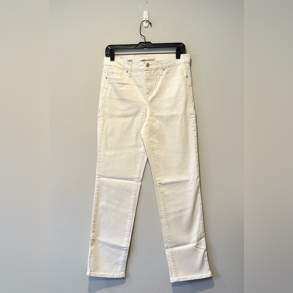 - Ella Moss Ladies' Straight Mid-Rise Ankle Jeans, White - Picture 4 of 11